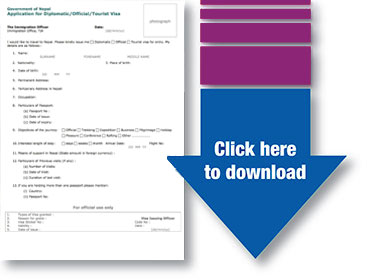 Nepal VIsa Form Download